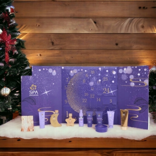 KALENDARZ ADWENTOWY Z KOSMETYKAMI 24 SZTUKI PREMIUM KOSMETYKI SPA VEGAN XXL