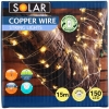 LAMPKI SOLARNE NA DRUCIKU 150 LED NA BALKON TARAS 15m MOCNE JASNE ŚWIATŁO
