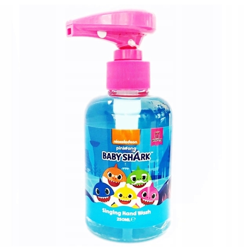 MYDŁO W PŁYNIE GRAJĄCE DLA DZIECI BABY SHARK 250ML O ZAPACHU GUMY BALONOWEJ