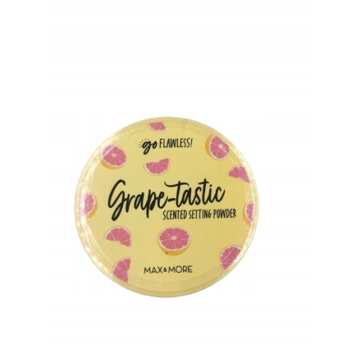 Puder scalający Sypki Matowy Transparentny Max & More GRAPE-TASTIC 22 gram