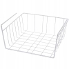 KOSZ KOSZYK METALOWY PODWIESZANY ORGANIZER POD PÓŁKĘ 30x26x14cm SZARY 2 szt