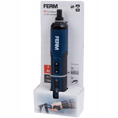 Wkrętarka magnetyczne końcówki Ferm zasilanie akumulatorowe 4V USB CDM1188