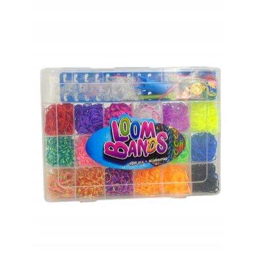 Gumki Gumeczki do robienia bransoletek wraz akcesoriami KROSNO 4800 sztuk