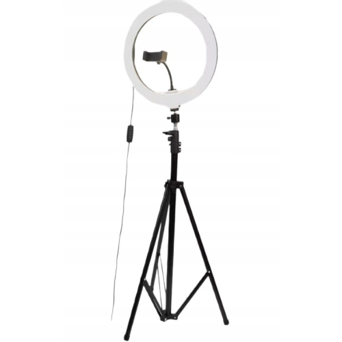 Grundig Lampa Pierścieniowa XXL z podstawką na telefon z pilotem 140 LED