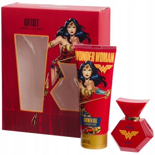 Perfumy Żel pod Prysznic WONDER WOMAN Idealny Upominkowy Zestaw na Prezent