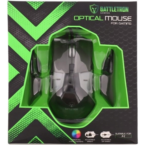 MYSZKA GAMINGOWA OPTYCZNA PRZEWODOWA BATTLETRON 6 PRZYCISKÓW 4 DPI 7 KOLOR
