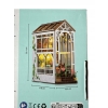 MINIATUROWA PODPÓRKA DO KSIĄŻEK GARDEN HOUSE OGRÓD z oświetleniem LED 3D