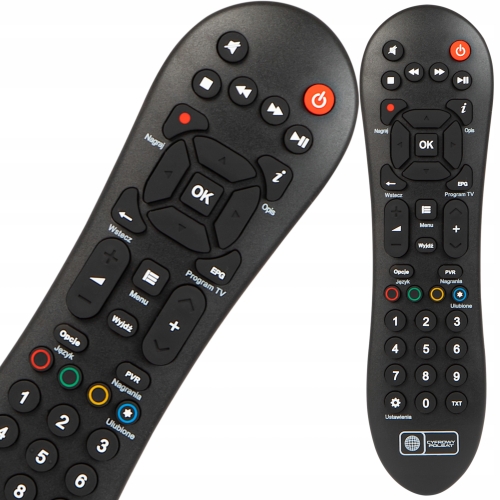 ORYGINAŁ PILOT DO DEKODERA CYFROWY POLSAT BOX EVOBOX PVR BATERIE AAA ZESTAW