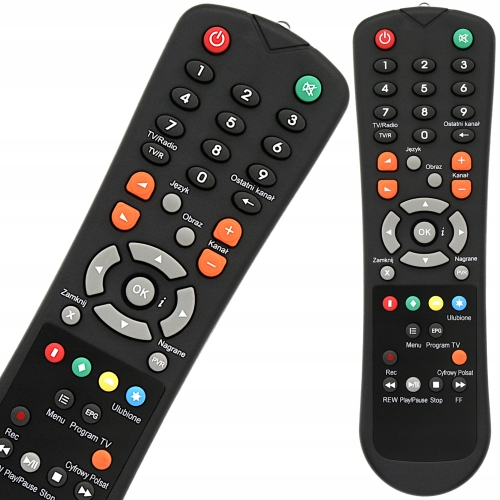 ORYGINAŁ PILOT DO DEKODERA CYFROWY POLSAT BOX EVOBOX PVR BATERIE AAA ZESTAW