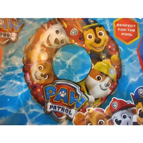 Dmuchane koło ratunkowe dla dzieci PSI PATROL 3D na basen plaże czerwony