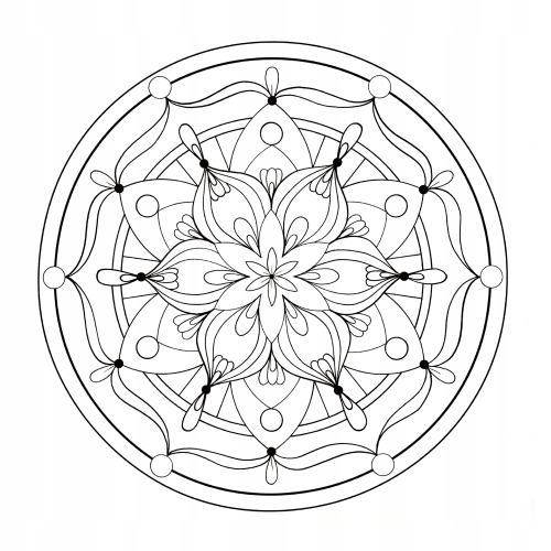MANDALA KOLOROWANKA ANTYSTRESOWA DLA DOROSŁYCH 459
