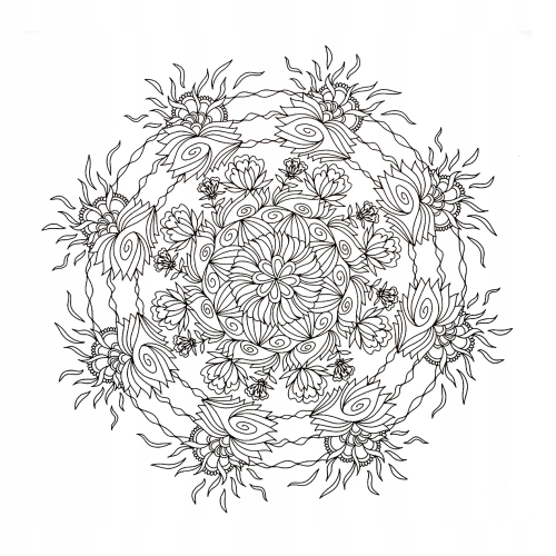 MANDALA KOLOROWANKA ANTYSTRESOWA DLA DOROSŁYCH 480