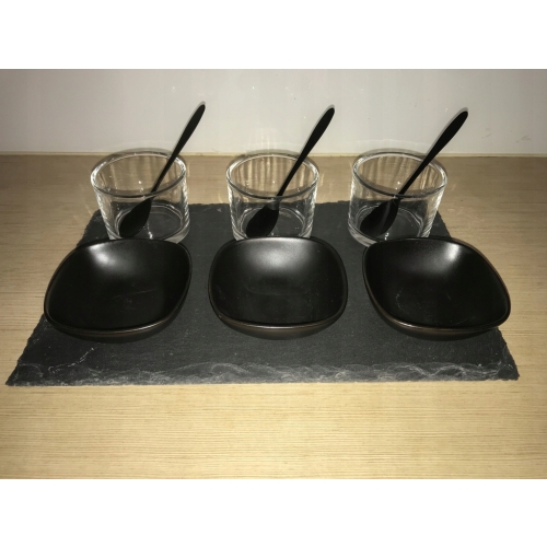 Serwis degustacyjny do serwowania sosów i dipów 10 części Absolu Chic