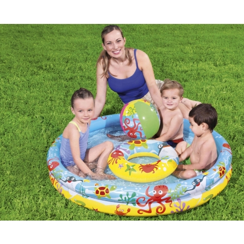 BASEN DMUCHANY DO ZABAWY BIG ZESTAW 122CM 417