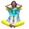 HAMAK WODNY Z SIATKĄ DMUCHANY MATERAC LEŻAK NA PLAŻĘ DO OPALANIA BIG ŻÓŁTY