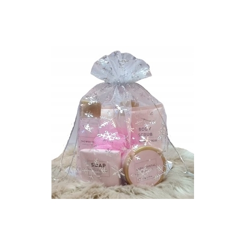 Zestaw podarunkowy Sandalwood Rose Magnolia kosmetyki S P A Mydło Myjka żel