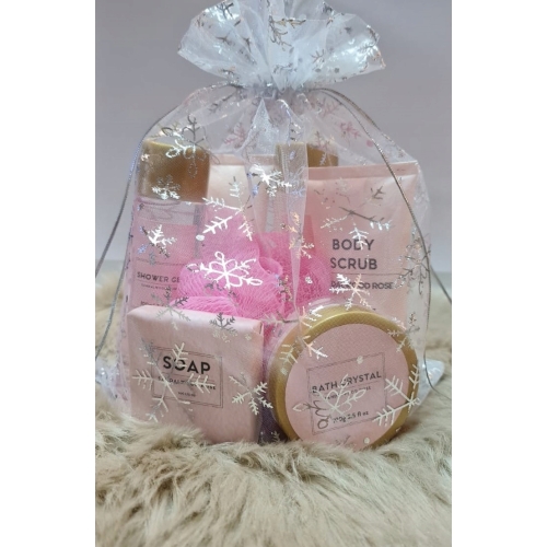 Zestaw podarunkowy Sandalwood Rose Magnolia kosmetyki S P A Mydło Myjka żel
