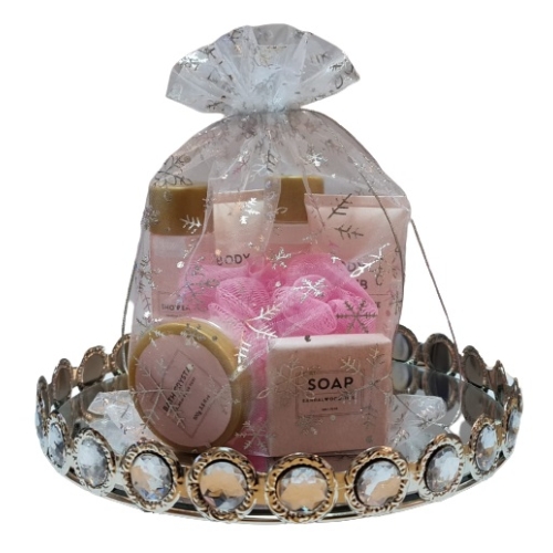 Zestaw podarunkowy Sandalwood Rose Magnolia kosmetyki S P A Mydło Myjka żel