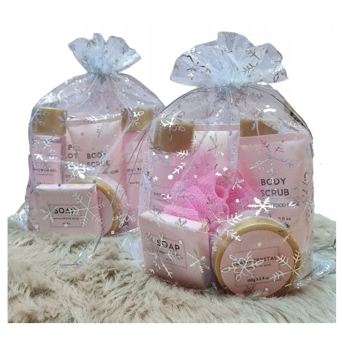 Zestaw podarunkowy Sandalwood Rose Magnolia kosmetyki S P A Mydło Myjka żel