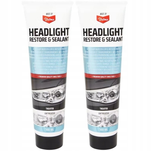 PASTA DO REFLEKTORÓW LAMP SAMOCHODOWYCH CZYSZCZĄCA DO POLEROWANIA 100ML
