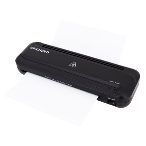 ZESTAW LAMINATOR FICHERO URZĄDZENIE DO LAMINOWANIA ZDJĘĆ A4 + 5 ARKUSZY A4