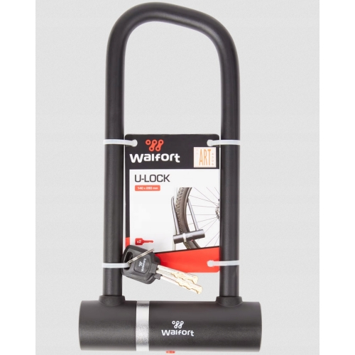 PROFESJONALNA BLOKADA DO ROWERU MOTOCYKLA PANENTOWA U-LOCK MOCNA 140x280mm