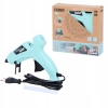 PISTOLET DO KLEJENIA NA GORĄCO ZE STOJAKIEM +2 KLEJE MOCNY 75W 5 MIN FERM