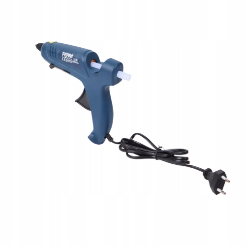 PISTOLET DO KLEJENIA NA GORĄCO ZE STOJAKIEM +2 KLEJE MOCNY 75W 5 MIN FERM