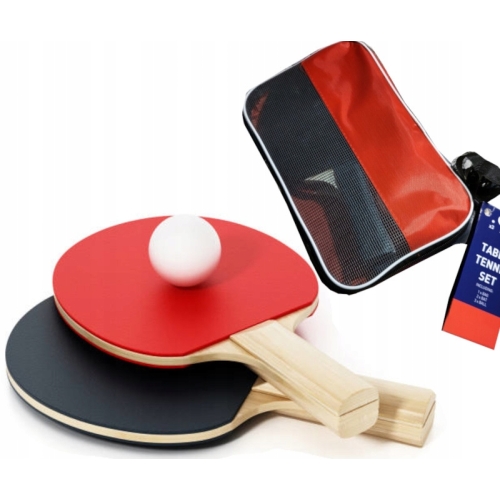 Rakietka Paletka do tenisa stołowego Ping Pong 2 rakietki 3 piłeczki Zestaw