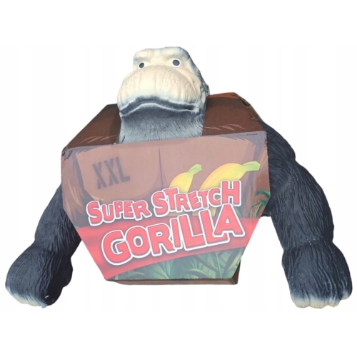 Goryl gorilla antystresowy stretch gniotek ROZCIĄGLIWY XXL 1kg DUŻY CZARNY