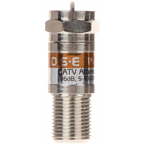 Tłumik sygnału DVBT CATV naziemna TV 5-1000 MHz DSE TA 01-16 16dB