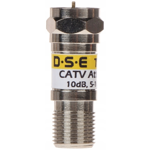 Tłumik sygnału DVBT CATV naziemna TV 5-1000 MHz DSE TA 01-10 10dB