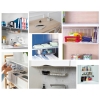 KOSZ KOSZYK METALOWY PODWIESZANY ORGANIZER POD PÓŁKĘ 30 X 26 X 14CM SZARY