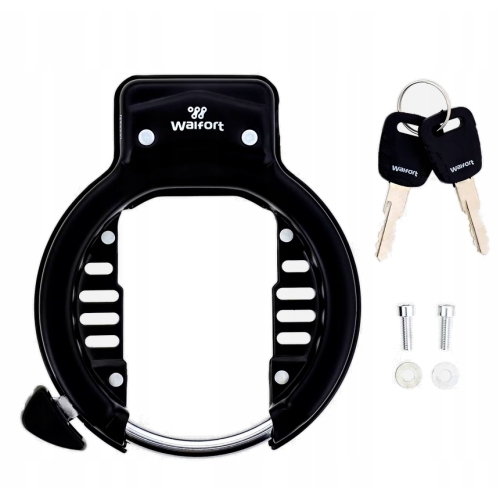 BLOKADA ROWEROWA ZAPIĘCIE DO ROWERU NA KOŁO O-LOCK 2 KLUCZE STALOWE WALFORT