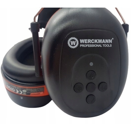 SŁUCHAWKI WYGŁUSZAJĄCE ROBOCZE BLUETOOOTH WERCKMANN BEZPRZEWODOWE DO PRACY