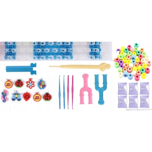 Gumki Gumeczki do robienia bransoletek wraz akcesoriami KROSNO 4800 sztuk