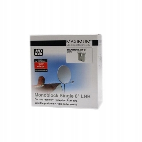 Konwerter Satelitarny MONOBLOCK Single Maximum XO-61 0,2 dB 10,7-12,75 GHz
