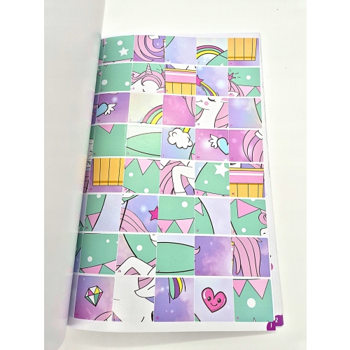WYKLEJANIE PO NUMERACH NAKLEJKI HORSE FRIENDS SUPER UNIKORN DLA DZIECI