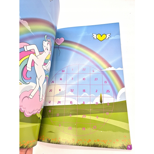 WYKLEJANIE PO NUMERACH NAKLEJKI HORSE FRIENDS SUPER UNIKORN DLA DZIECI