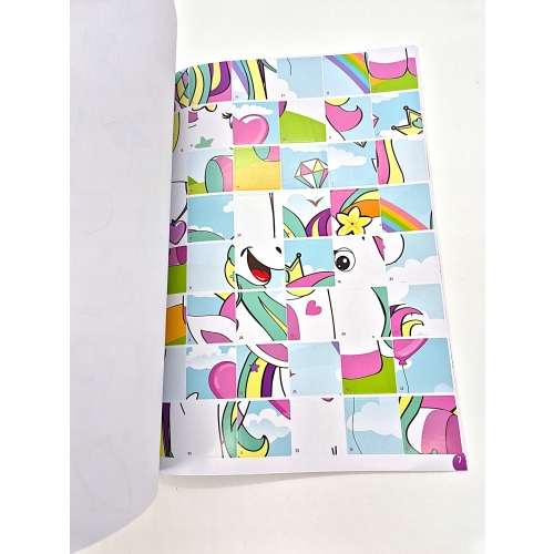 WYKLEJANIE PO NUMERACH NAKLEJKI HORSE FRIENDS SUPER UNIKORN DLA DZIECI
