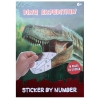 WYKLEJANIE PO NUMERACH NAKLEJKI DINO EXPEDITION SUPER DINOZAUR DLA DZIECI