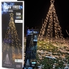 Choinka sztuczna Metalowa BIG XL 250 cm Timer Białe Ciepłe Światło 500 LED