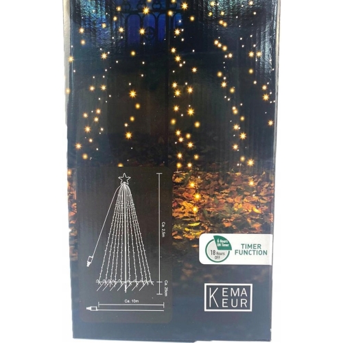 Choinka sztuczna Metalowa BIG XXL 250 cm Timer Białe Ciepłe Światło 500 LED