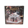 Miniaturowy domek do samodzielnego składania ŚWIĄTECZNY DOM oświetlony led