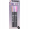 Markery do szkła na bazie wody rose purple white pink DecoTime 4 sztuki