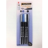 Markery do szkła na bazie wody silver blue white black DecoTime 4 sztuki