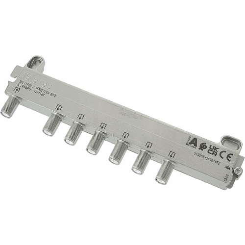 Splitter antenowy 6/1 aktywny 1 wejście 6 wyjść firma Televes 519506