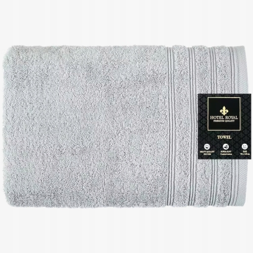 Ręcznik kąpielowy Hotel Royal 70x140cm 550 GSM 100% bawełna Frotte Szary