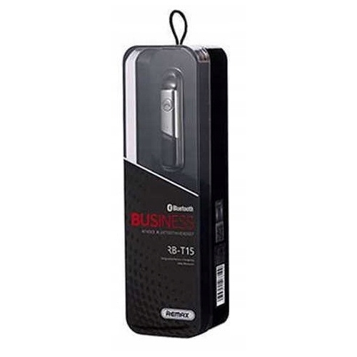 BEZPRZEWODOWA SŁUCHAWKA HD VOICE BLUETOOTH REMAX RB-T15 BIZNESOWA SREBRNA