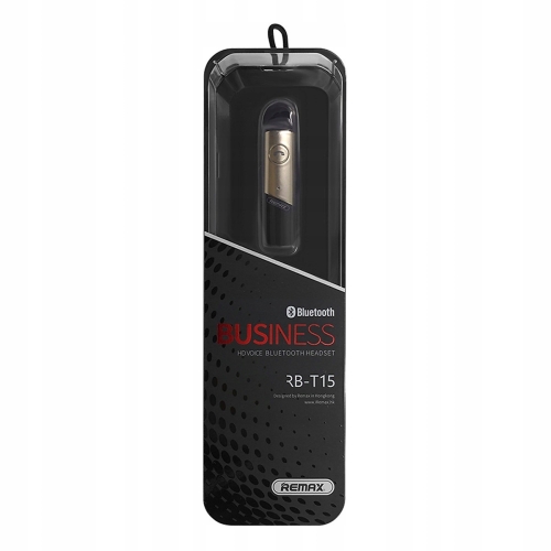 BEZPRZEWODOWA SŁUCHAWKA HD VOICE BLUETOOTH REMAX RB-T15 BIZNESOWA SREBRNA B